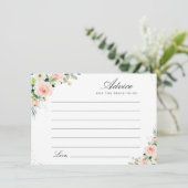 Rosa Blütenfarbe Hinweiskarte (Stehend Vorderseite)