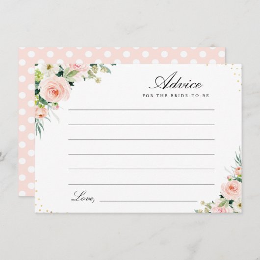 Rosa Blütenfarbe Hinweiskarte (Vorne/Hinten)