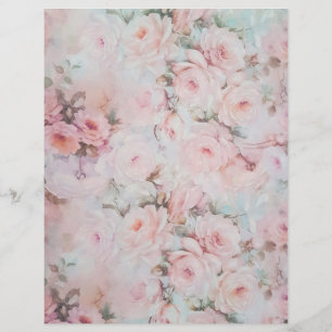 Rosa Blütenfarben Rosa Boho Country Bloral Flyer