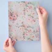 Rosa Blütenfarben Rosa Boho Country Bloral Flyer (Hand)