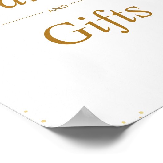 Rosa blütenfarbene Karten und Geschenke Poster (Ecke)