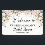 Rosa blütenfarbene Rose Gold Brautparty Banner<br><div class="desc">Boho blush rosa Rose Brautparty Hintergrund Party Banner,  Kontaktieren Sie mich für passende Artikel oder für die Anpassung,  Blush Rose ©</div>