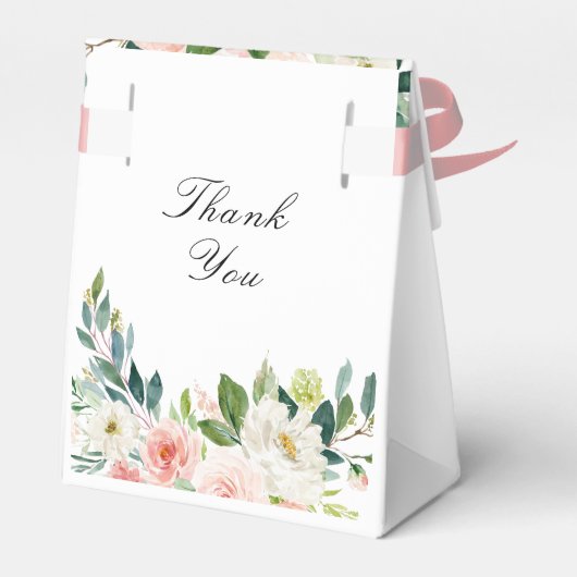 Rosa Blütenfarbenhochzeit Geschenkschachtel (Rückseite)