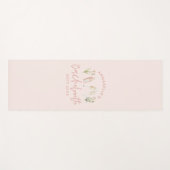 Rosa Blütenferien, modern, mädchenhaft Bachelorett Yogamatte (Vorderseite (Horizontal))