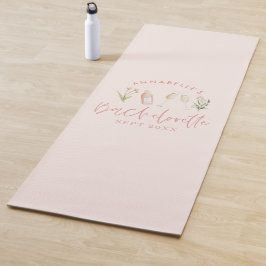 Rosa Blütenferien, modern, mädchenhaft Bachelorett Yogamatte