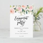 Rosa Blütenfest Einladung (Stehend Vorderseite)