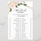 Rosa Blütenflora würde sie eher Flyer spielen (Vorne)