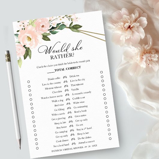 Rosa Blütenflora würde sie eher Flyer spielen