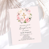 Rosa Blütenfloralen im Gefolge der Taufe