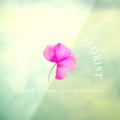 Rosa Blütenflorenindustrie Fensteraufkleber (Blatt 3)