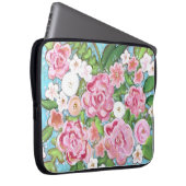 Rosa Blütenfrühlingsblüte Laptop-Sieb Laptopschutzhülle (Vorne Rechts)