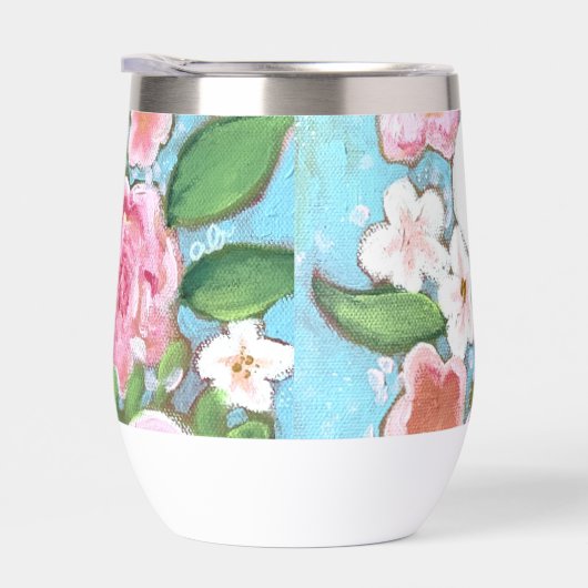 Rosa Blütenfrühlingsblüten (Rechts)