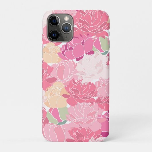 Rosa Blütengarten Blume Case-Mate iPhone Hülle (Rückseite)