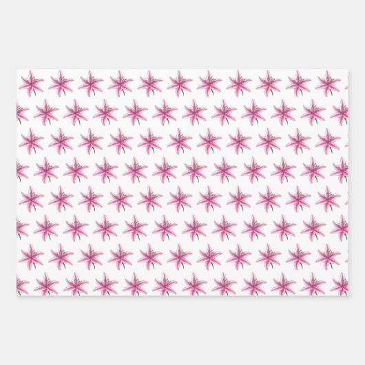 Rosa Blütengarten Party Polterabend Geschenkpapier Set (Vorderseite 2)