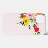 Rosa Blütengarten Wasserfarbe Case-Mate iPho iPhone Hülle (Rückseite (Horizontal))
