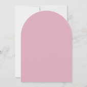 Rosa Blütengeburtstag Einladung (Rückseite)
