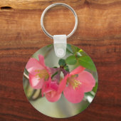 Rosa Blütenglühen Schlüsselanhänger (Vorderseite)