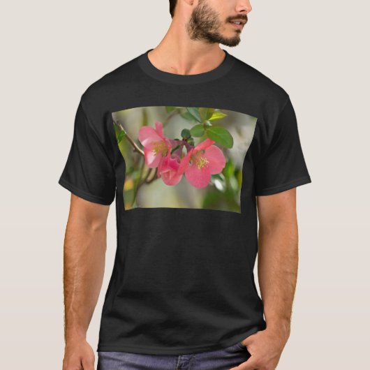 Rosa Blütenglühen T-Shirt (Vorderseite)