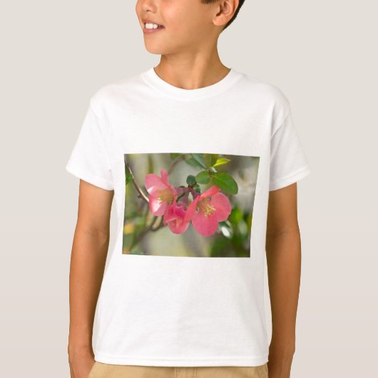 Rosa Blütenglühen T-Shirt (Vorderseite)