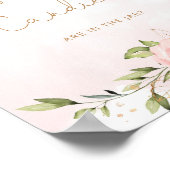 Rosa Blütengold erraten, wie viele Bonbons Poster (Ecke)