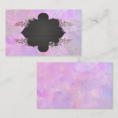 Rosa Blütengoldspray mit farbiger Visitenkarte (Vorne/Hinten)