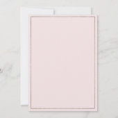 Rosa blütengraues Blumenpaar Foto Save the Date Einladung