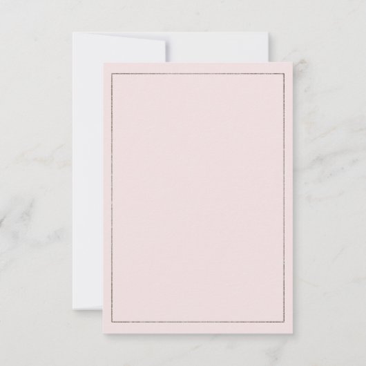 Rosa blütengraues Blumenpaar Foto UAWG Einladung (Rückseite)