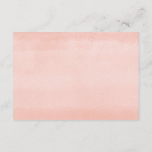 Rosa Blütengrün im Frühling Dusche Begleitkarte (Rückseite)