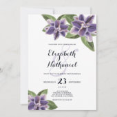 Rosa Blütenhochzeit Einladung (Vorderseite)