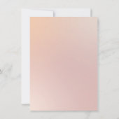 Rosa Blütenhochzeit Einladung (Rückseite)