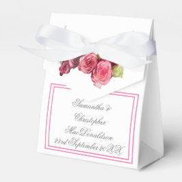 Rosa Blütenhochzeit Geschenkschachtel