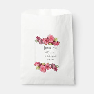 Rosa Blütenhochzeit Geschenktütchen