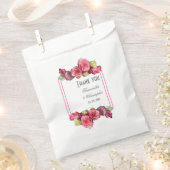 Rosa Blütenhochzeit Geschenktütchen (Ausgeschnitten)