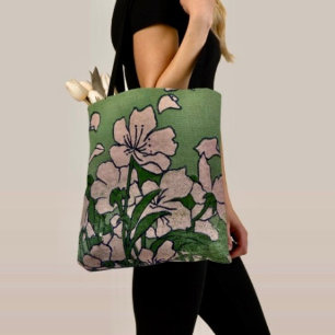 Rosa Blütenkaskade-Tasche Tasche