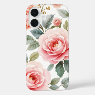 Rosa Blütenkoffer iPhone / iPad Gehäuse 16 Hülle