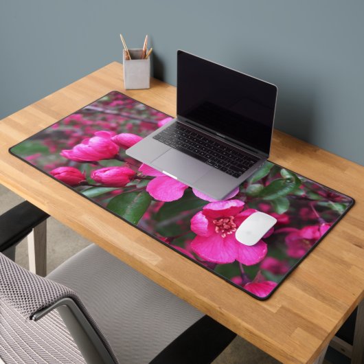 Rosa Blütenkrabapfel Schreibtischunterlage (Büro 2)