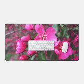 Rosa Blütenkrabapfel Schreibtischunterlage (Tastatur & Maus)