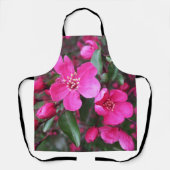 Rosa Blütenkrabapfel Schürze (Vorderseite)