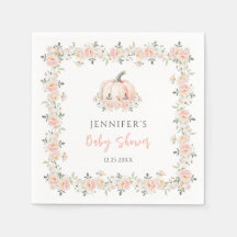 Rosa Blütenkürbis fällt kleine Babydusche