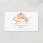 Rosa-Blütenkürbis-Windel-Gewinnspiel Begleitkarte (Vorderseite)