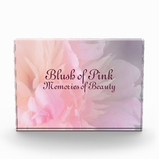 Rosa Blütenliebe-Fotobuch Fotoblock (Vorderseite)