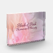 Rosa Blütenliebe-Fotobuch Fotoblock (Links)