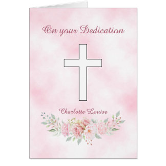 Rosa Blütenmädchen Christlich Dedication