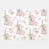 Rosa Blütenmärchen Bezauberndes Party Tee Geschenkpapier Set (Vorderseite 3)