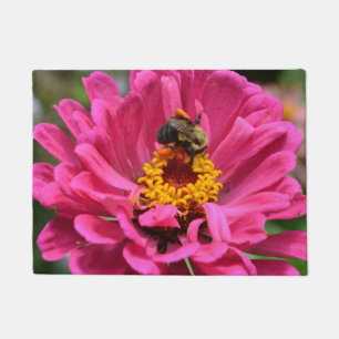 Rosa Blütenmaus-Blume Fußmatte