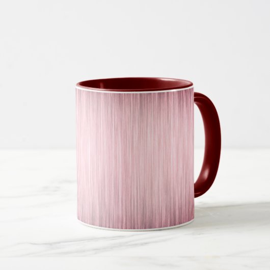 Rosa Blütenmonogramm Tasse (VorderseiteRechts)