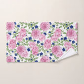 Rosa Blütenmuster Badhandtuch Set (Handtuch)