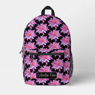 Rosa Blütenmuster, hübsches Blumenmuster Bedruckter Rucksack
