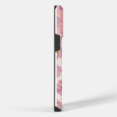 Rosa Blütenmuster iPhone Hülle (Rechte Seite)