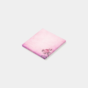 Rosa Blütennoten Post-it Klebezettel